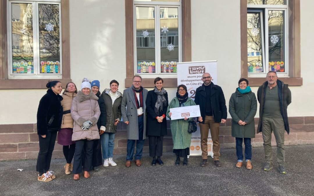 Remise de don par l’établissement scolaire le Gymnase à Strasbourg